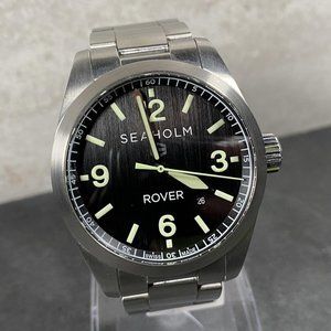 SEAHOLM ROVER - 41mm Microbrand Automatic Watch - Slate Black Dial - BOX PAPERS